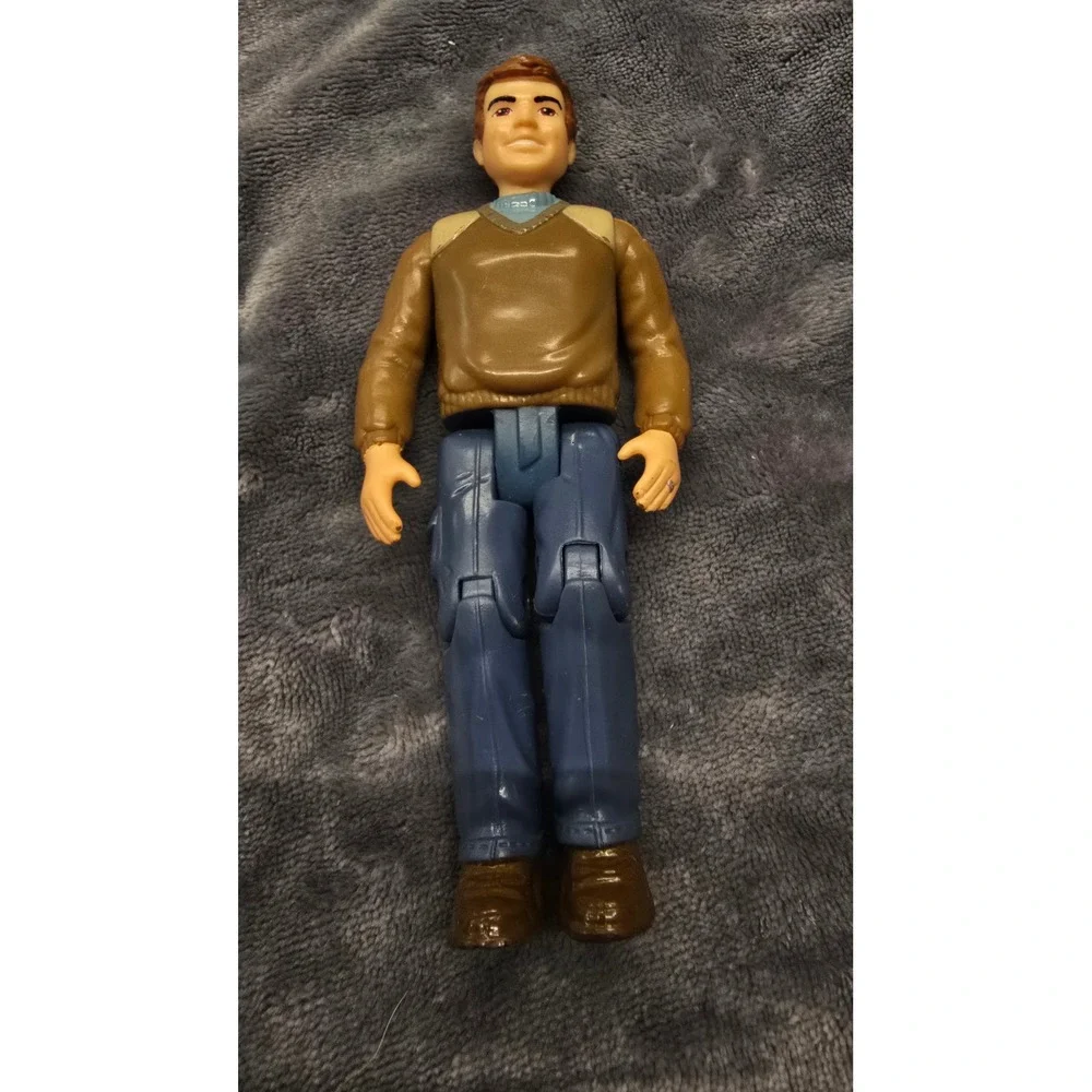 Fisher Price Loving Family Dad Figure Brown Sweater Blue Pants Poseable Doll